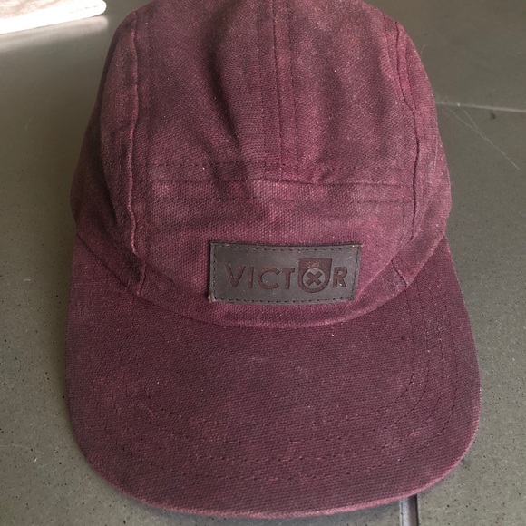 VICTOR Other - VICTOR-plum men’s cap/hat adjustable CANVAS WAXED